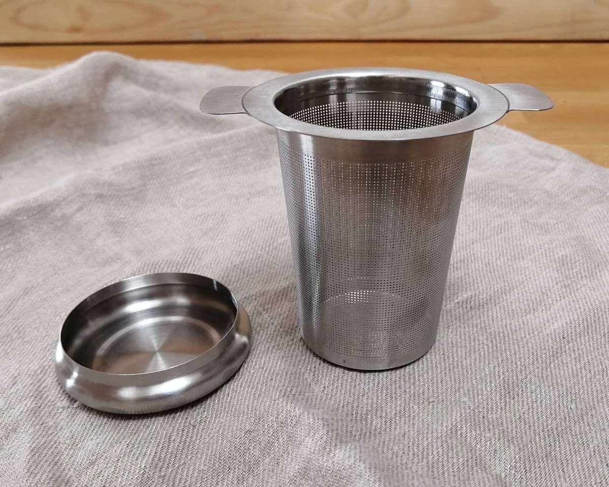 2x Teesieb Edelstahl Teefilter Mit Deckel F&uuml;r Tasse &amp; Kanne In Bochum - Bochum-Ost