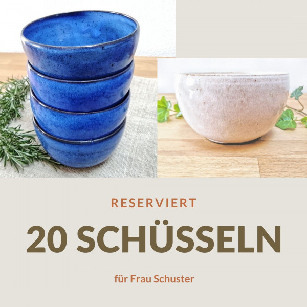 Schüssel-Set nach Wunsch